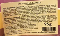 Calissons à la lavande