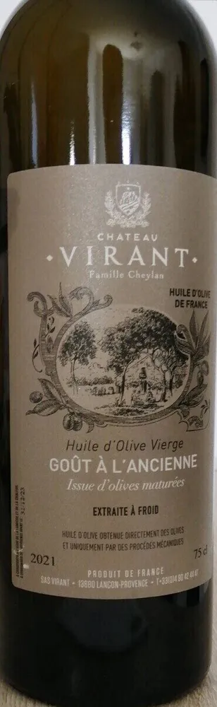 Huile d'olive vierge goût à l'ancienne