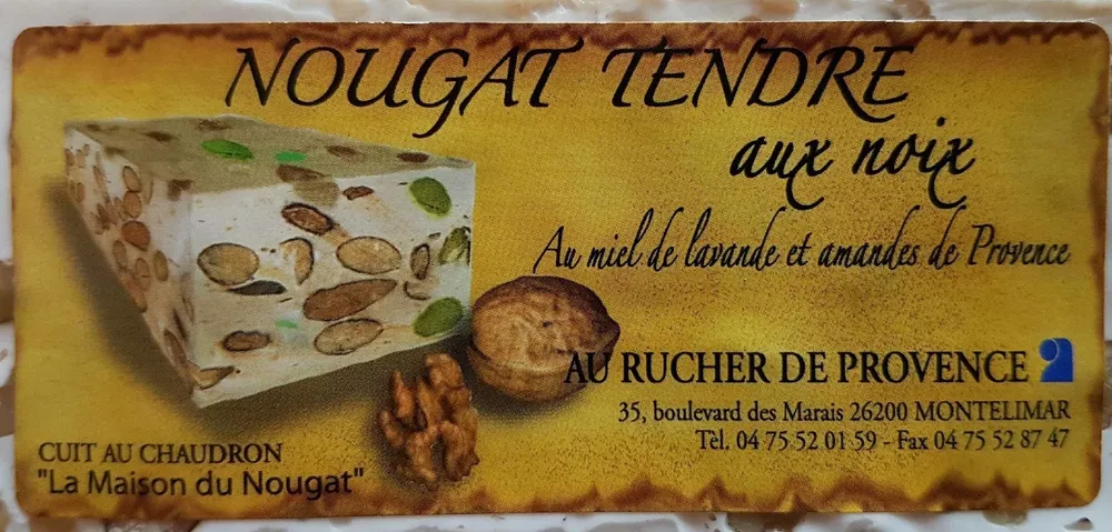 Nougat tendre aux noix