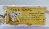 Nougat tendre aux écorces de citron