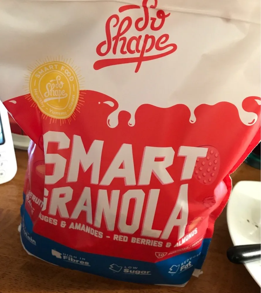 Smart granola fruit rouge