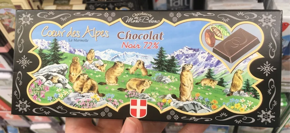 Coeur des Alpes Chocolat Noir 72%