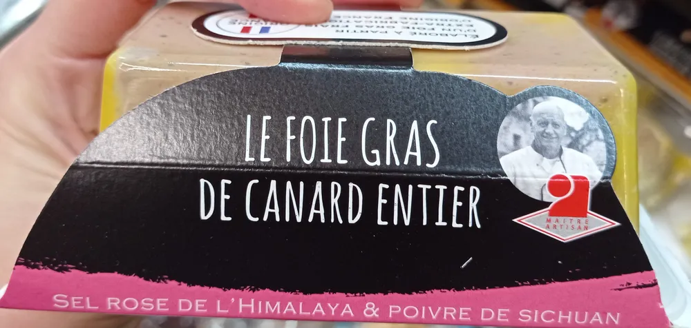 Le foie gras de canard entier sel rose de l'Himalaya & poivre du Sichuan