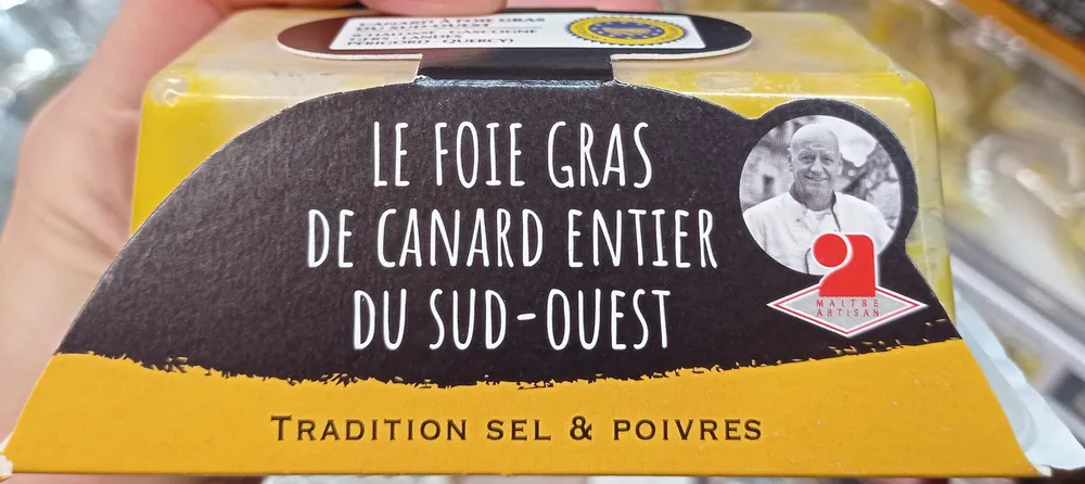Foie gras de canard entier du Sud-Ouest sel & poivres