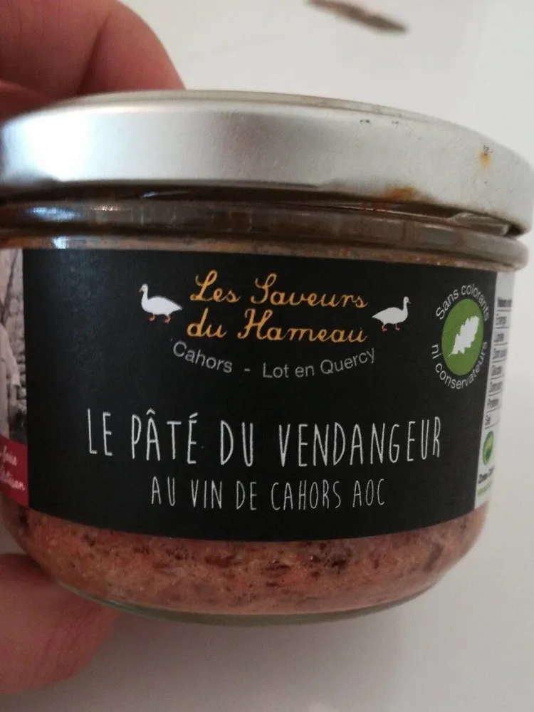 Le pâté du vendangeur au vin de cahors AOC