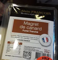 Magret de canard fumé tranché