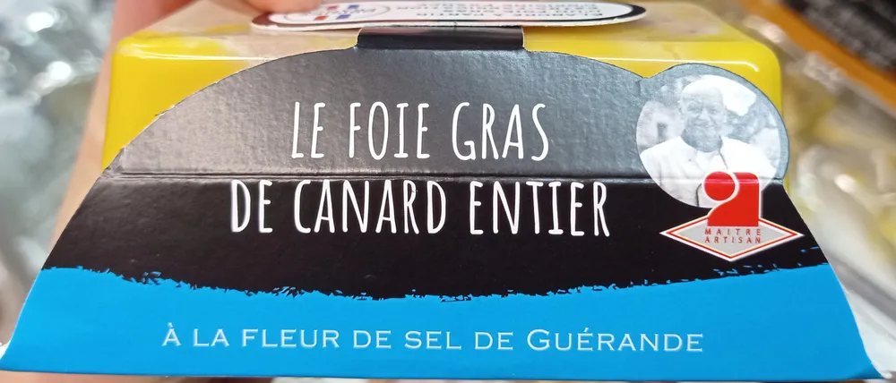 Foie gras de canard entier à la fleur de sel de Guerande