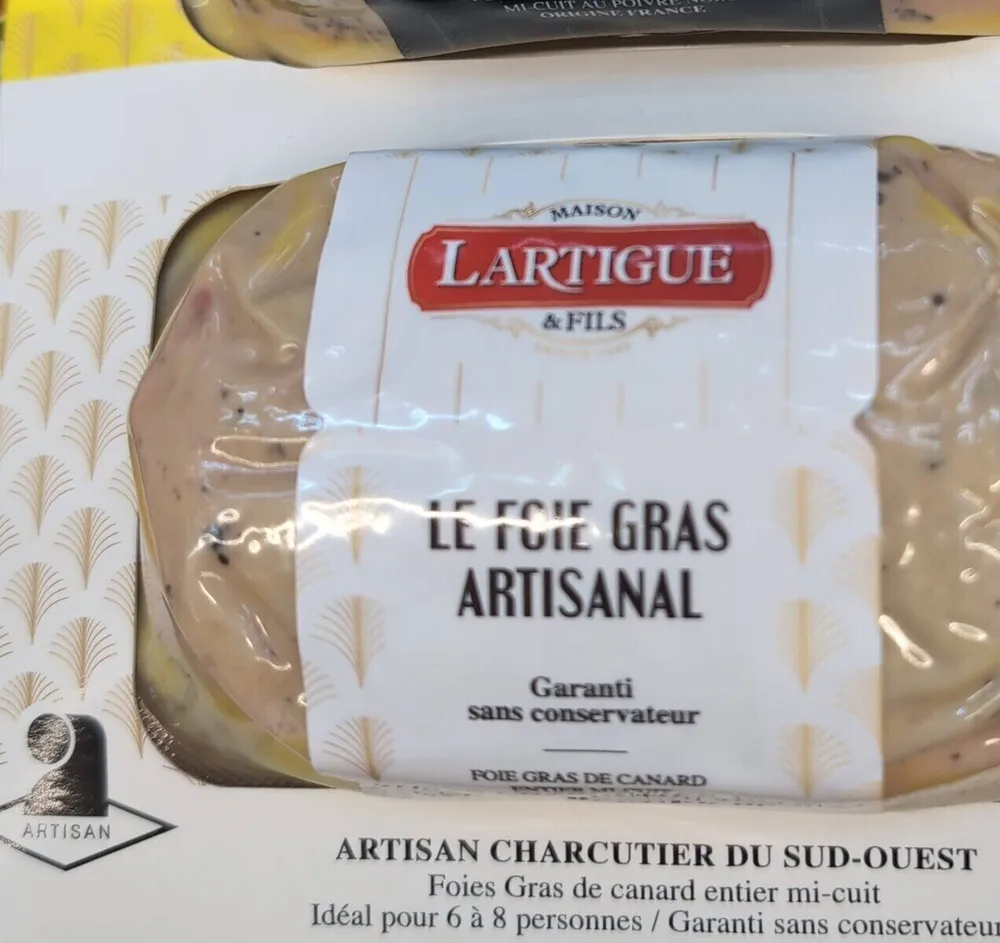 Foie gras canard entier mi+cuit