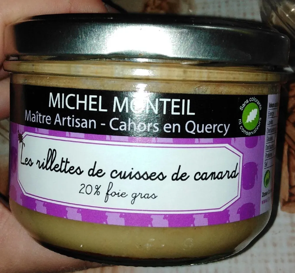 Les rillettes de cuisses de canard