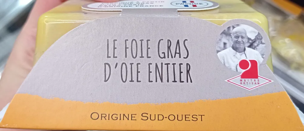 Foie gras d'oie entier origine Sud-Ouest