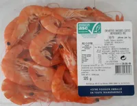 Crevettes entières cuites réfrigérées ASC