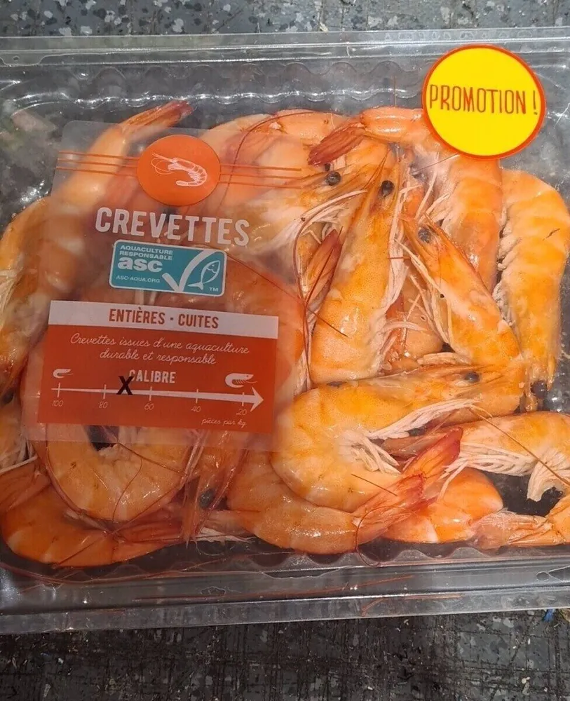 Crevettes entières