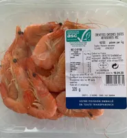 Crevettes entieres cuites refrigerees ASC