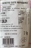Crevette cuite réfrigérée