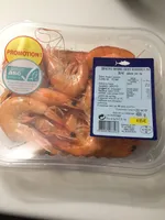 Crevettes entieres cuites