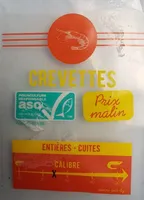 Crevettes entières cuites réfrigérées