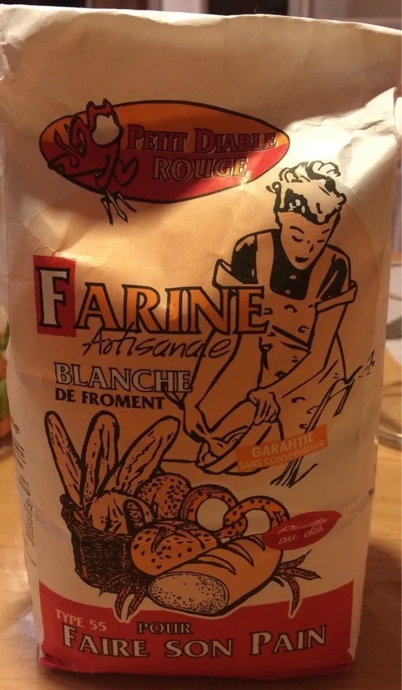 Farine artisanale blanche de froment type 55