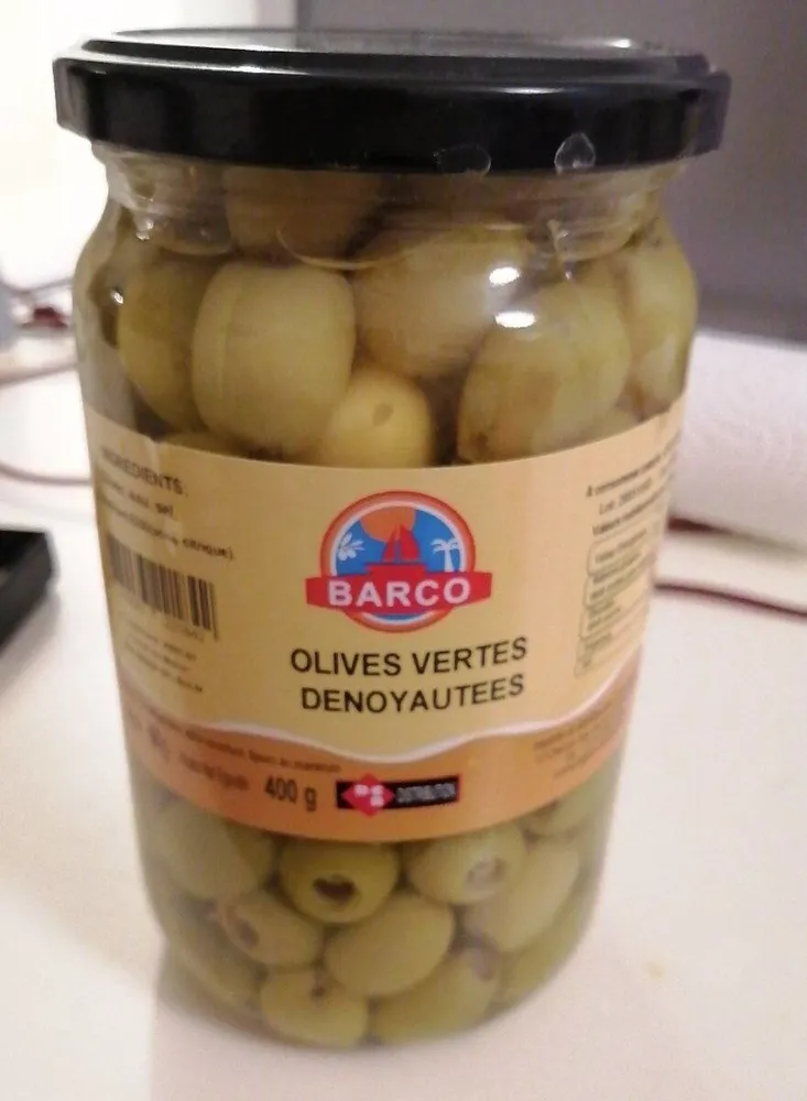 Olives vertes dénoyautées