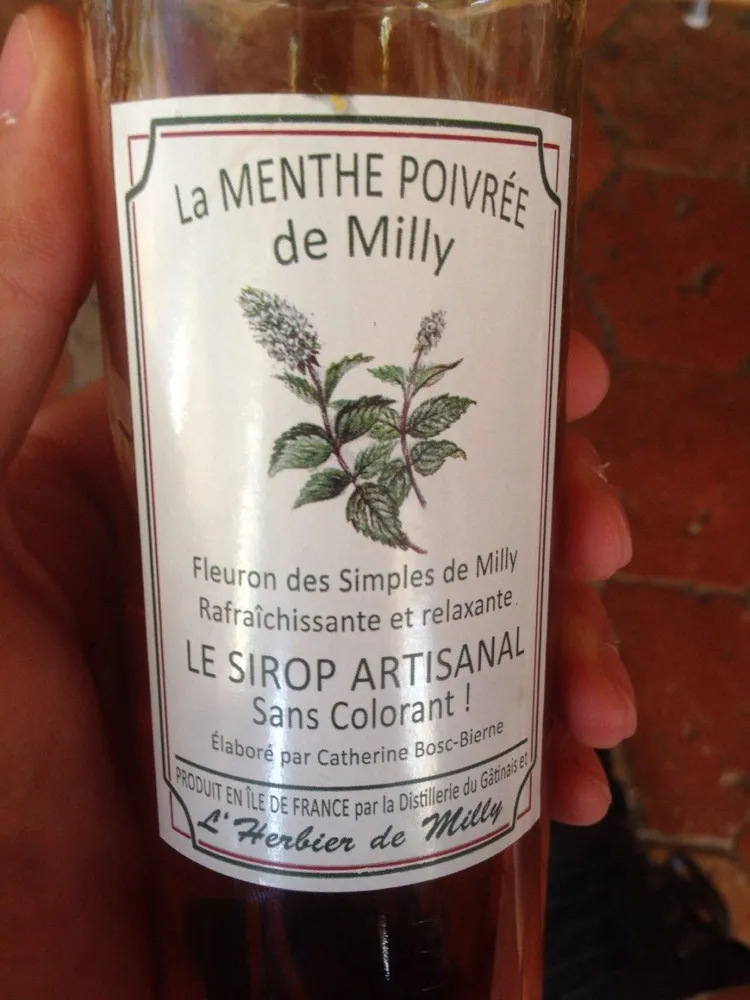 Sirop menthe poivree