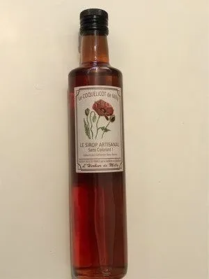 Sirop artisanal de coquelicot