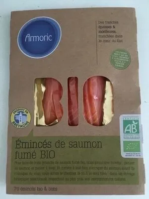 Armoric Emincés de saumon fumé BIO la barquette de 100 g