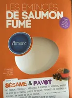 Les émincés de saumon fumé sésame et pavot