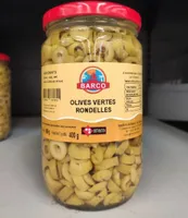 Olives vertes rondelles