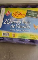 Oeufs frais de Vendée poules élevées au sol