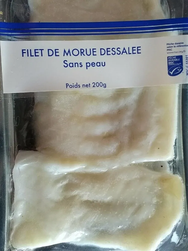 Filet de morue dessalée