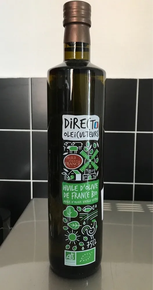 Huile d'olive de France bio