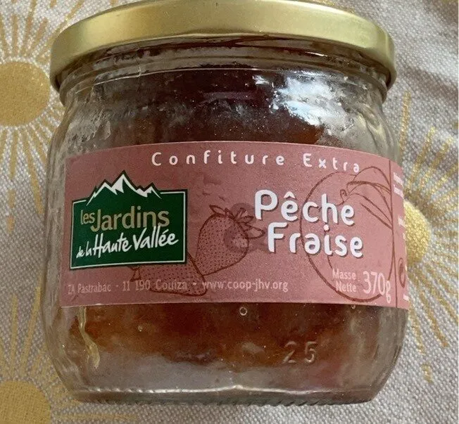 Confiture extra Pêche Fraise