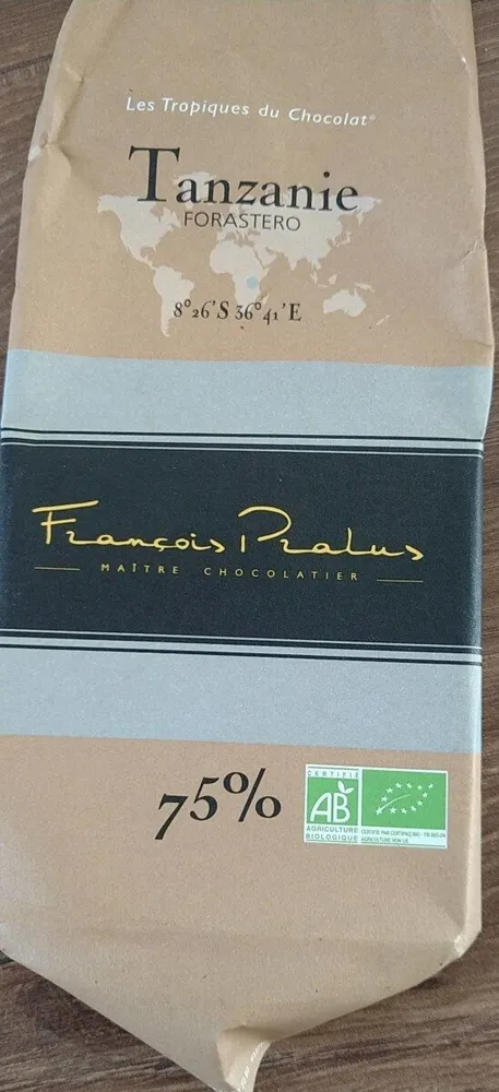 Tablette de chocolat noir