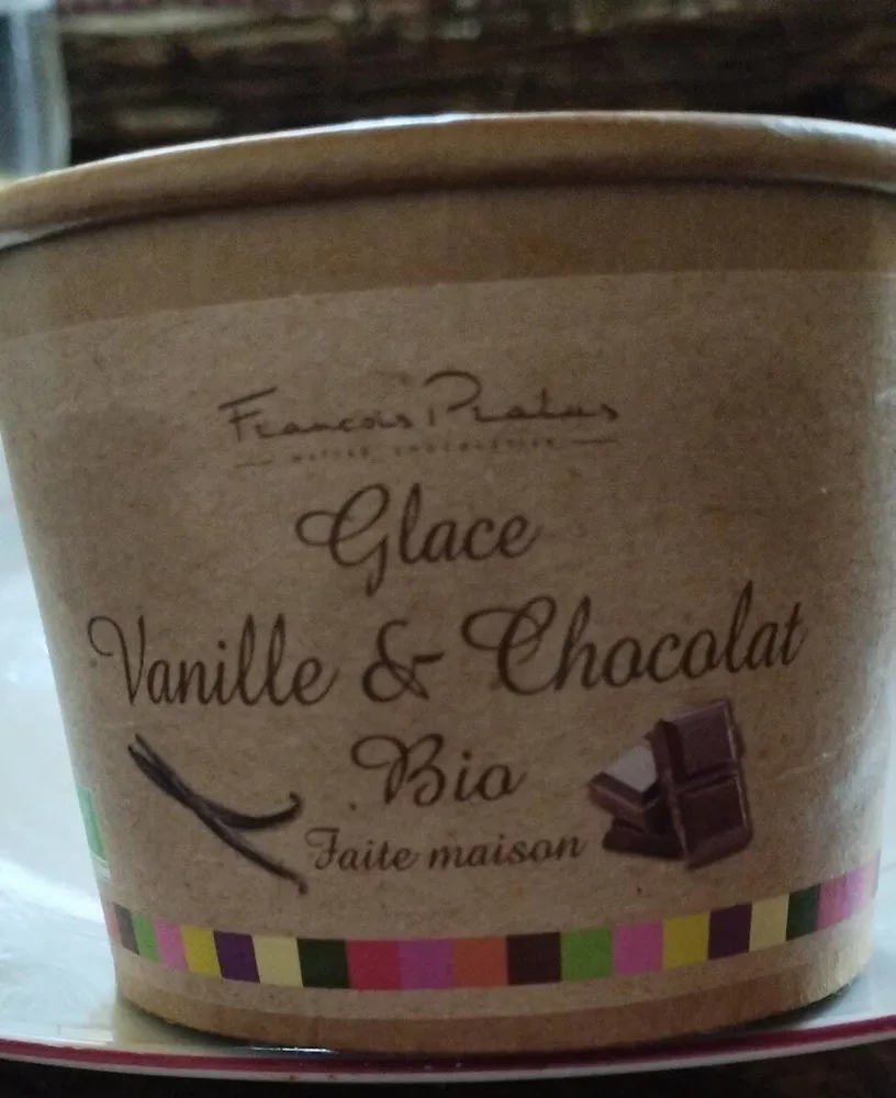 Glace vanille et chocolat bio