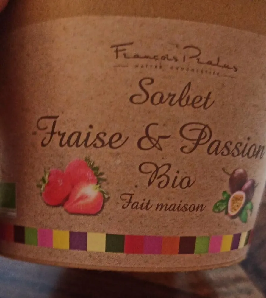 Sorbet fraise et passion