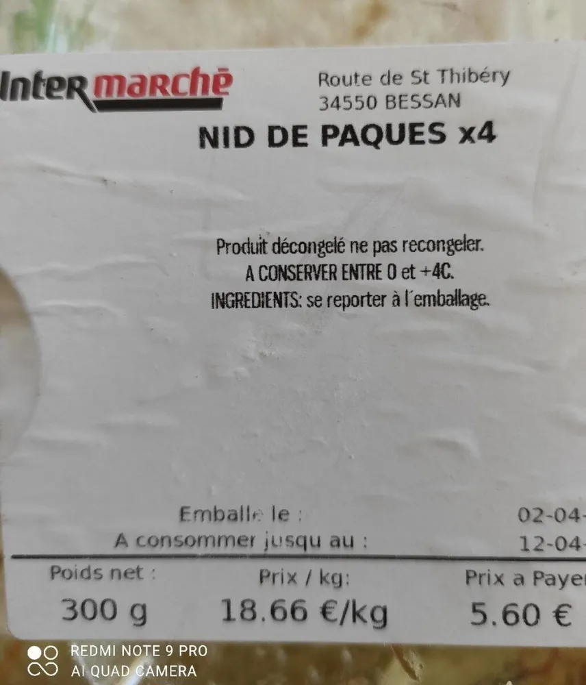 nids de Pâques