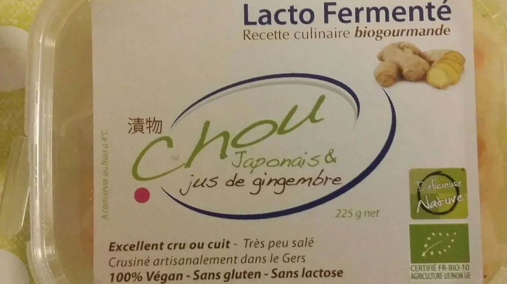 Chou japonais et jus de gingembre