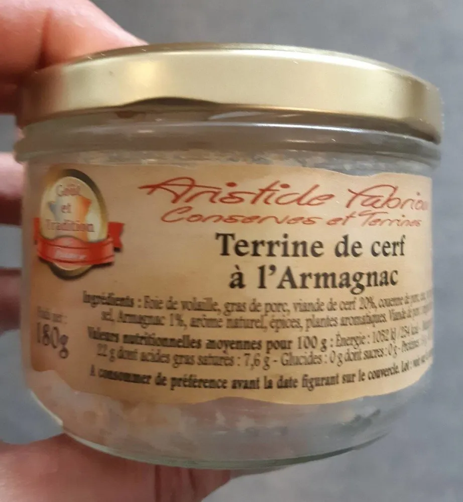 Terrine de Cerf à l'Armagnac