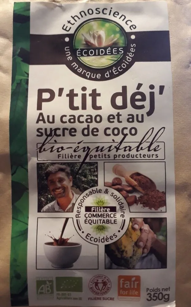 P'tit déj' au cacao et au sucre de coco