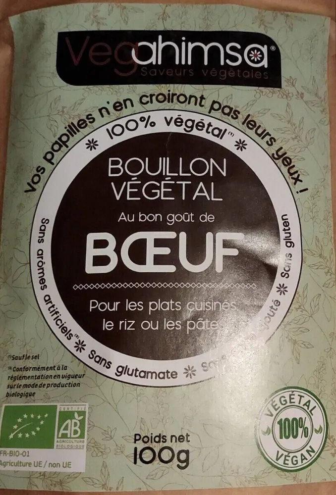 Bouillon végétal au bon goût de boeuf