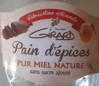Pain d'épices pur miel nature
