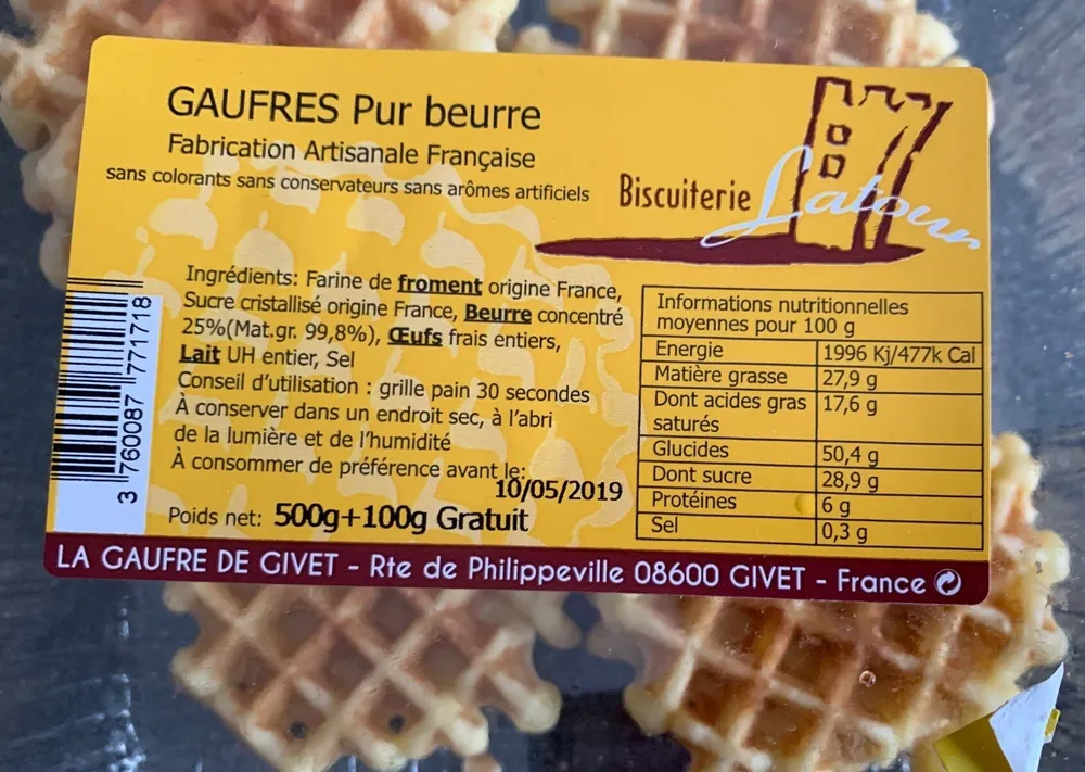 Gauffre pur beurre