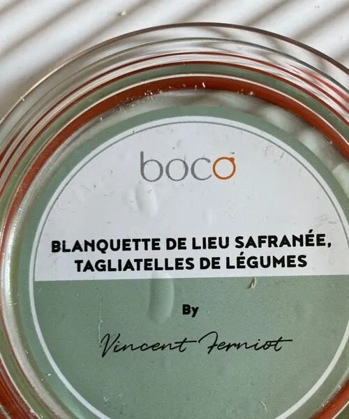 Blanquette de lieu safrané tagliatelles de légumes