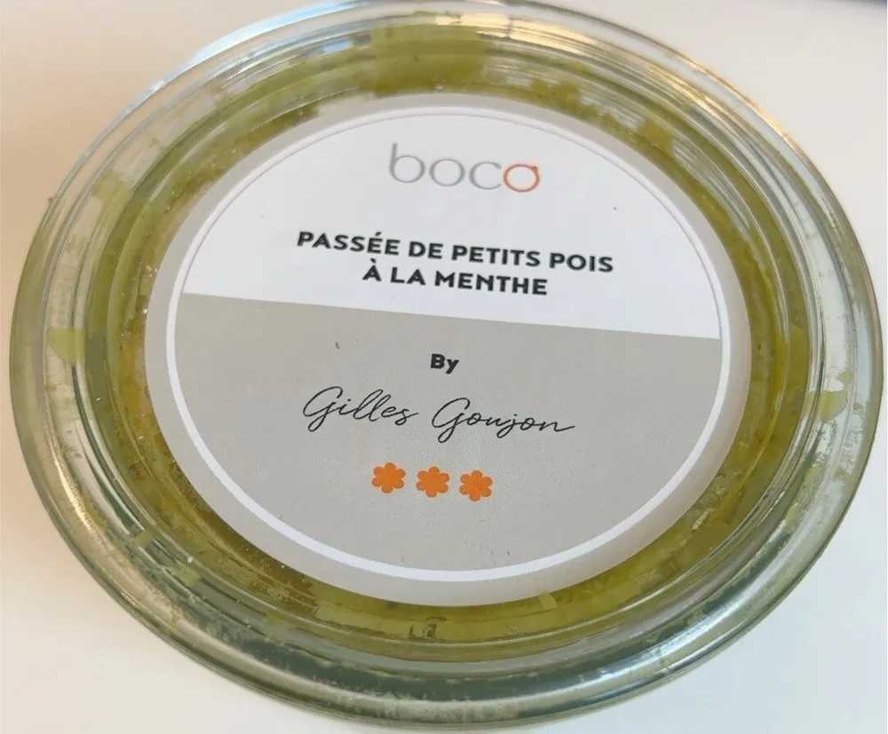 Passé de petits pois a la menthe