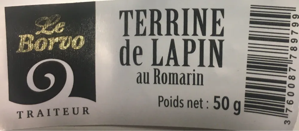 Terrine de lapin au romarin