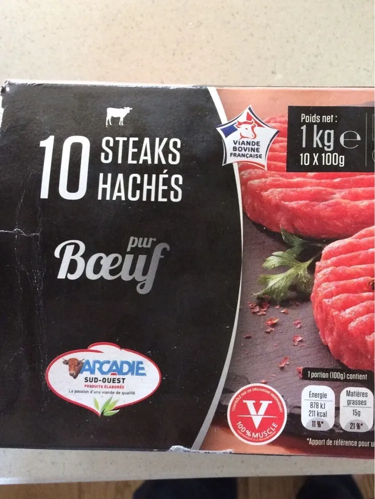 10 steaks hachés
