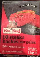 10 Steak Hachés Surgelés