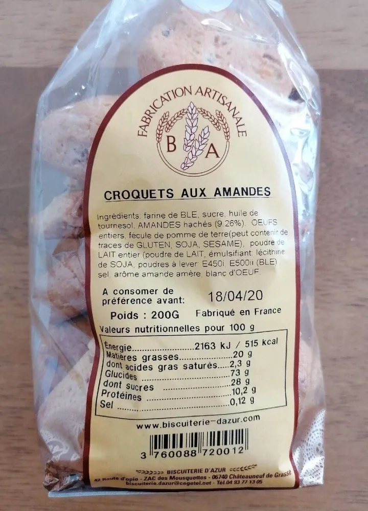 Croquets aux amandes