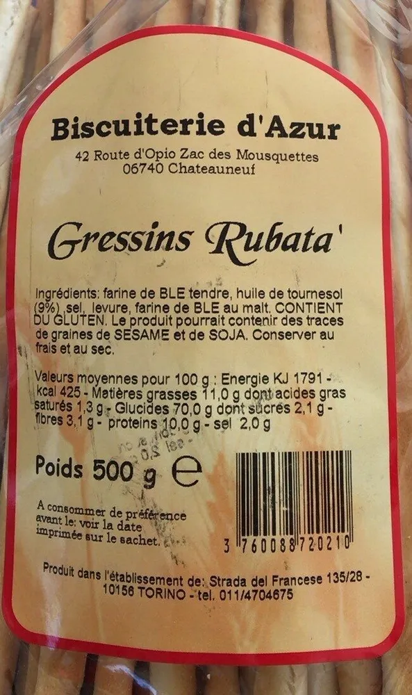 Gressins rubata