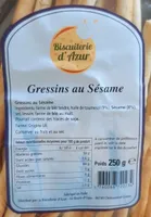 Gressins au Sésame