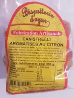 Canistrelli aromatisés au citron